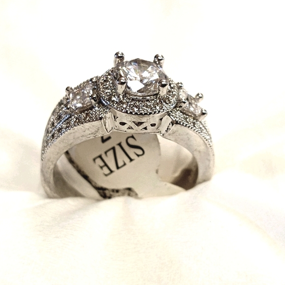 White sapphire brilliant, silver .925 - Picture 4 of 6